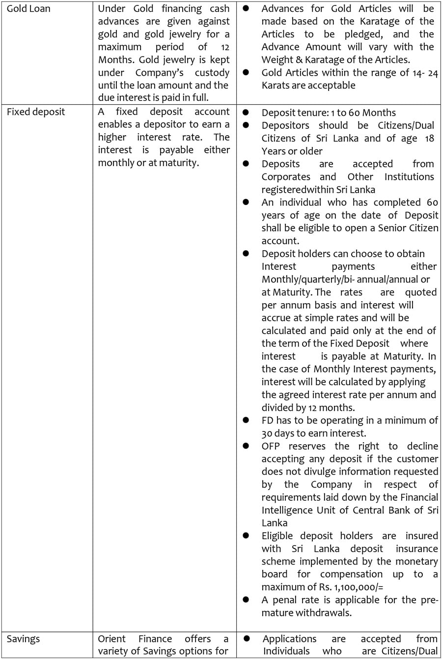 Key Facts Document